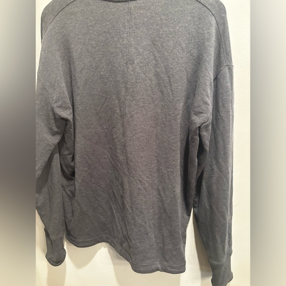 Athleta Charcoal Gray Sweatshirt medium cozy neutral basic fall minimalist - Picture 4 of 12